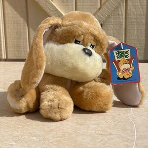 Huggies Puppies Vintage Plush Dog Brown Tan Puppy Gothik Art Rare